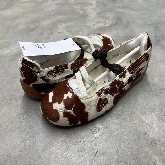 Puma Wmn's Speedcat Ballet Cow Print 407787-01 - New - Picture 1 of 6